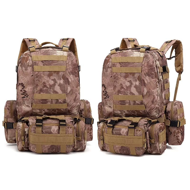 Men’s Tactical Camping & Travel Backpack – Large Capacity Camouflage Outdoor Hiking Pack bl002