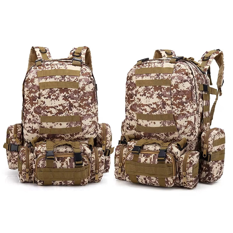 Men’s Tactical Camping & Travel Backpack – Large Capacity Camouflage Outdoor Hiking Pack bl002