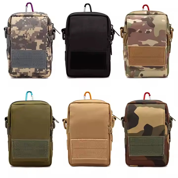 Outdoor Camouflage Waist Pouch – Multi-Functional Small Bag for Men, Sports Sling Bag, Phone Holder BL048