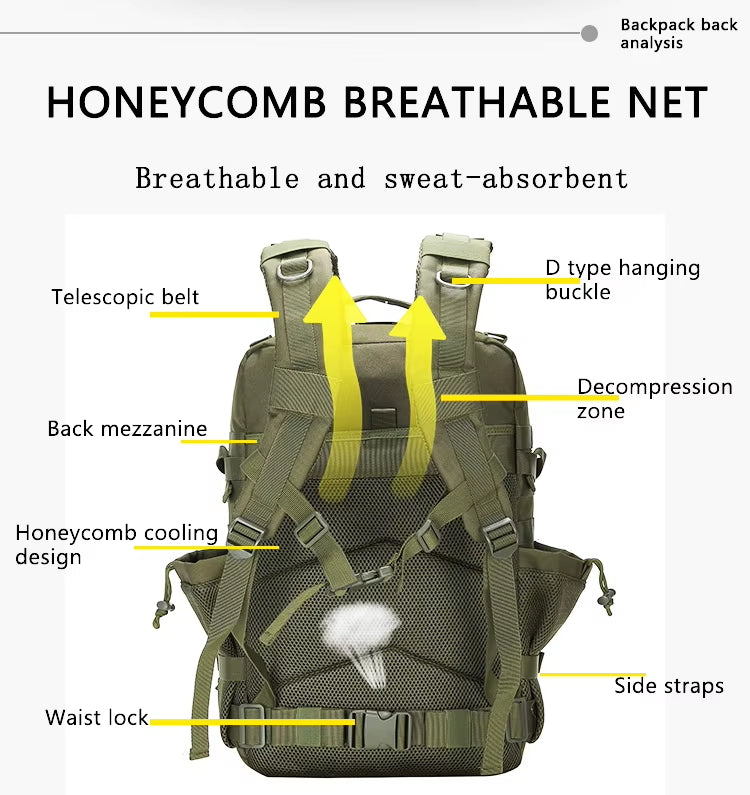 New 45L Outdoor Sports Backpack – Hiking Travel Pack for Men, Amazon Best-Seller BL151