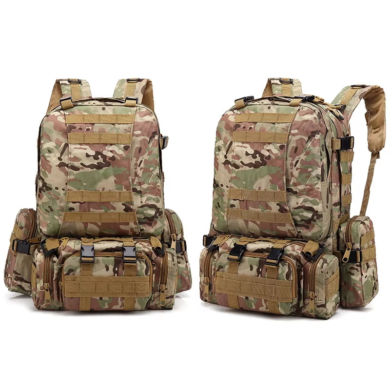 Men’s Tactical Camping & Travel Backpack – Large Capacity Camouflage Outdoor Hiking Pack bl002