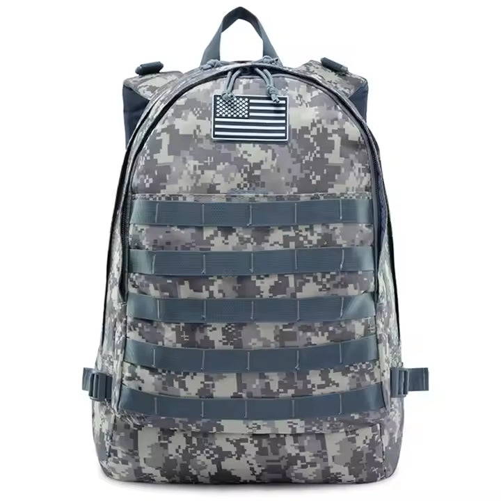 PUBG-Inspired Level 3 Tactical Backpack – Men’s Military Camo 3D Outdoor Hiking & Travel Pack Bl053