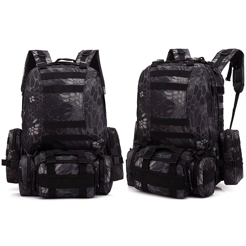 Men’s Tactical Camping & Travel Backpack – Large Capacity Camouflage Outdoor Hiking Pack bl002