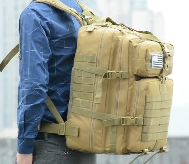 Men’s Military Tactical Backpack – Large-Capacity Camouflage Outdoor Hiking, Cycling & Sport Pack BL096