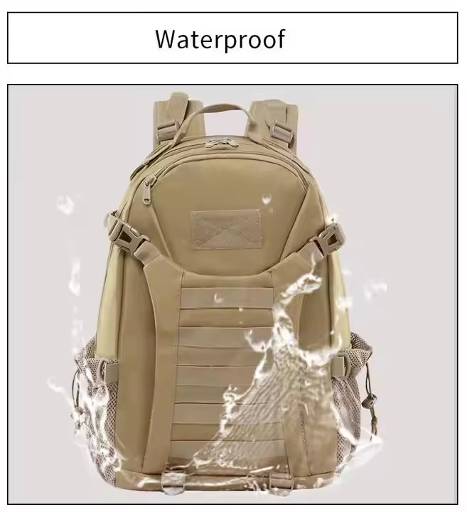 Men's Waterproof Camouflage Backpack – Large-Capacity Tactical Outdoor & Badminton Travel Bag BL074