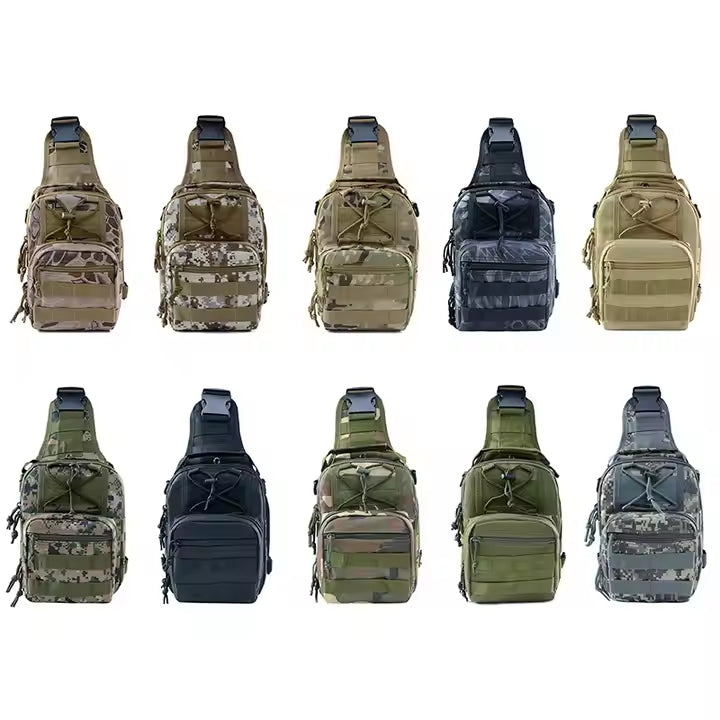Camouflage Oxford Sling Chest Bag – Tactical Outdoor Crossbody Bag for Men BL050