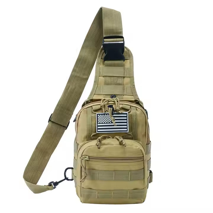 Camouflage Oxford Sling Chest Bag – Tactical Outdoor Crossbody Bag for Men BL050