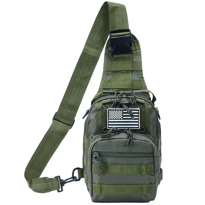 Camouflage Oxford Sling Chest Bag – Tactical Outdoor Crossbody Bag for Men BL050