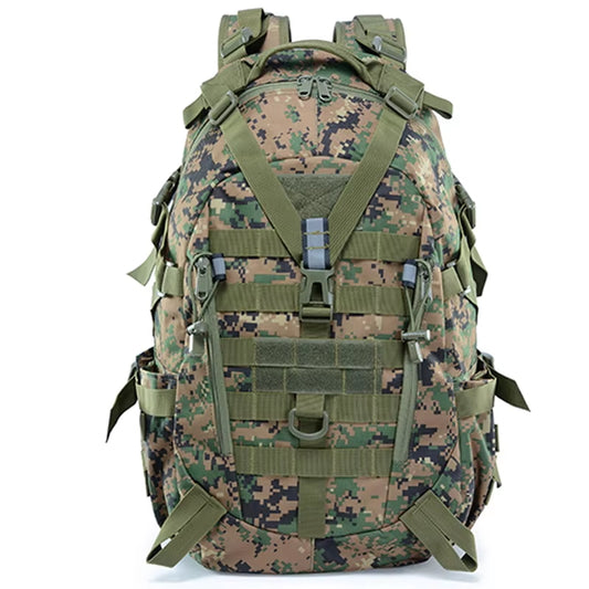 Large-Capacity Camouflage Tactical Backpack – Men’s Outdoor Hiking & Camping Travel Pack BL075