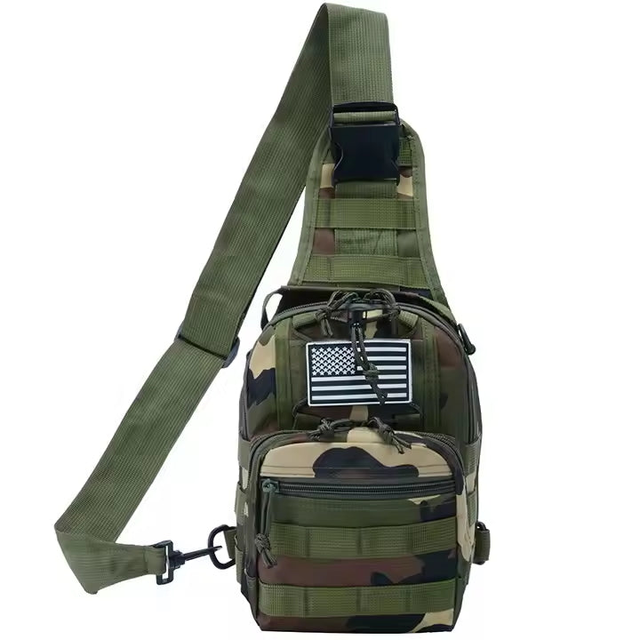 Camouflage Oxford Sling Chest Bag – Tactical Outdoor Crossbody Bag for Men BL050