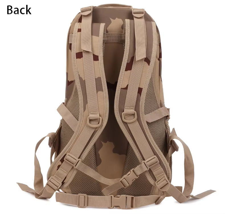 Men’s Tactical Assault Backpack – Military Camo Outdoor Hiking & Travel Pack BL021