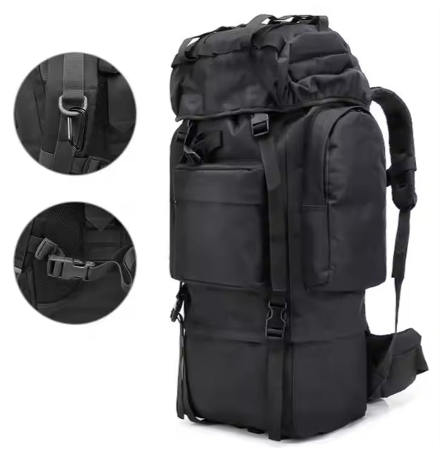 65L Compression-Relief Tactical Camouflage Backpack – Men's Large-Capacity Outdoor Hiking Climbing Pack BL023